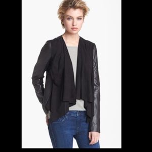 Hinge leather jacket